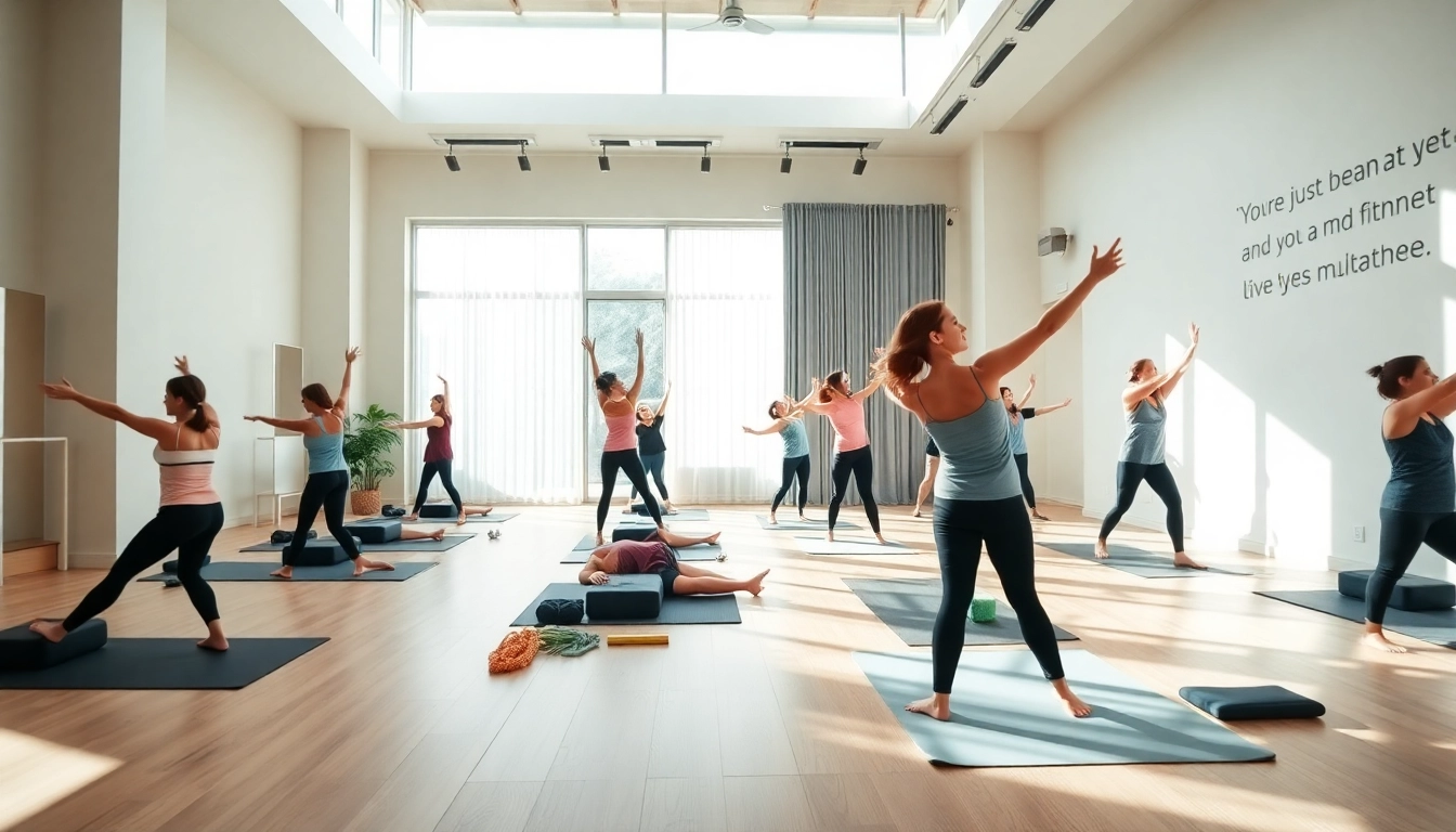 台東区のスタジオでピラティスクラスに参加している人々。活気に満ちた、歓迎的な雰囲気を表す写真。