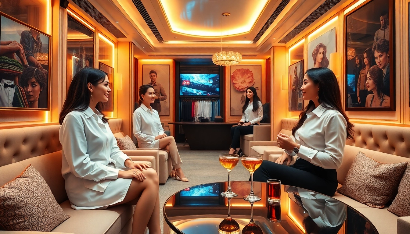 Inviting ambiance of 수원셔츠룸 showcasing stylish decor and engaging managers.