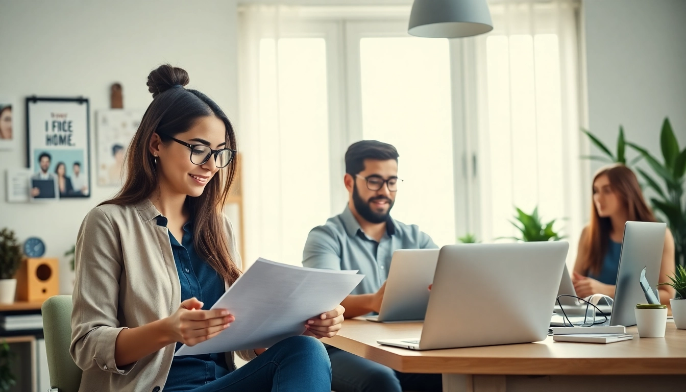 Engaging in part-time sales jobs from home in a cozy office setup.