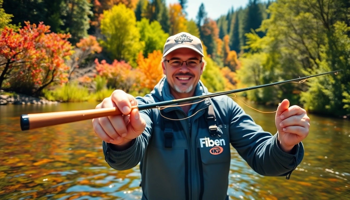 Learn fly fishing lessons near me with a professional instructor at a scenic riverbank.
