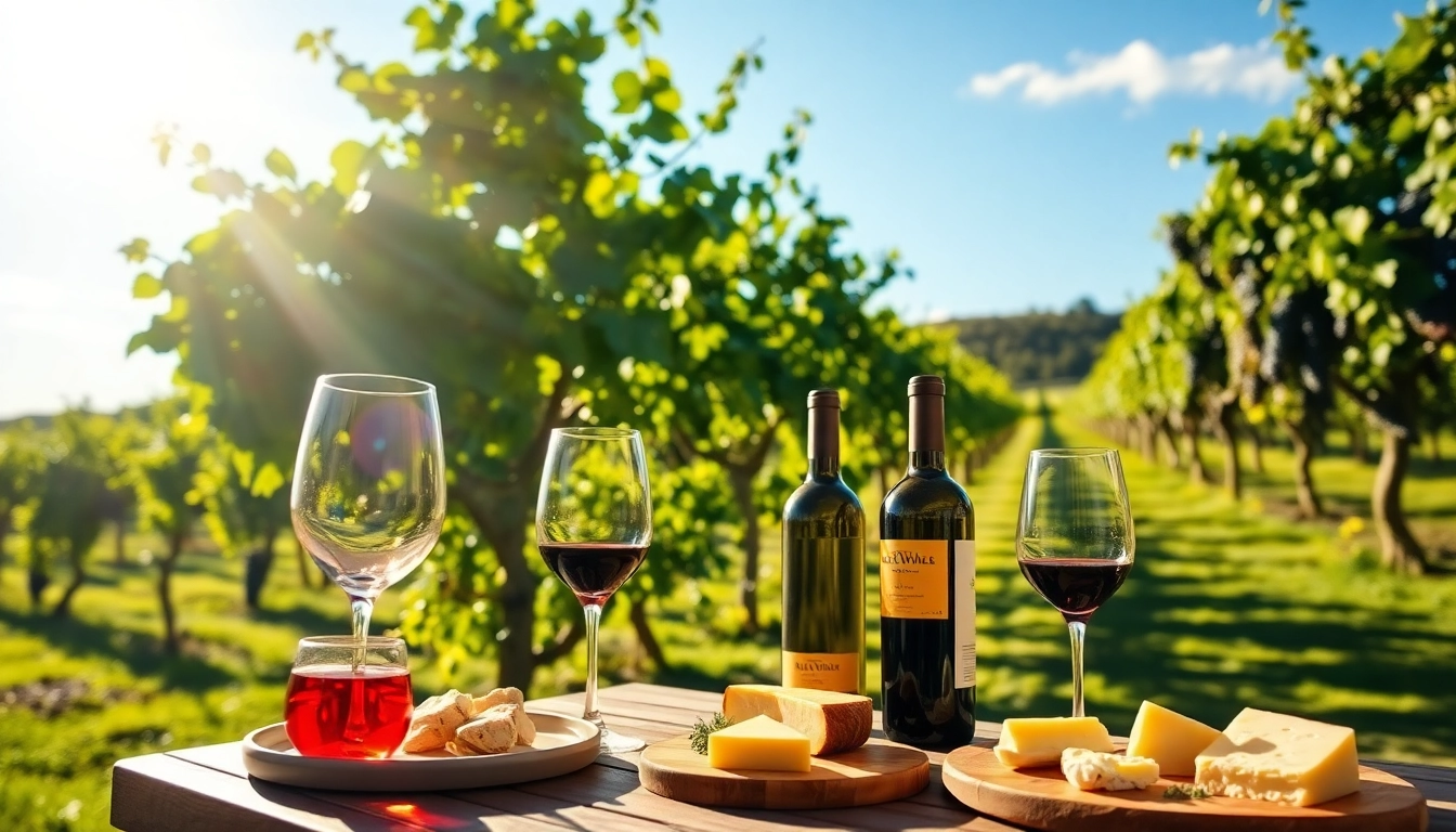Enjoying a Winery Membership with wine tasting and gourmet pairings in a picturesque vineyard.