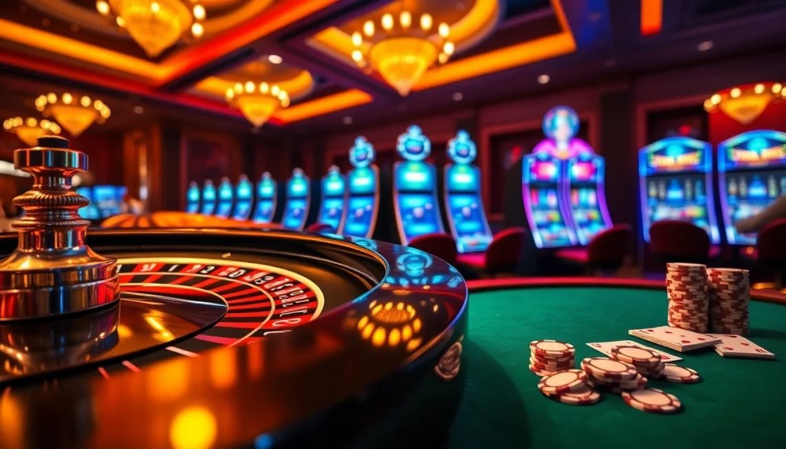 Experience winning strategies at https://tt88.fund/ in a vibrant casino scene with roulette and poker.