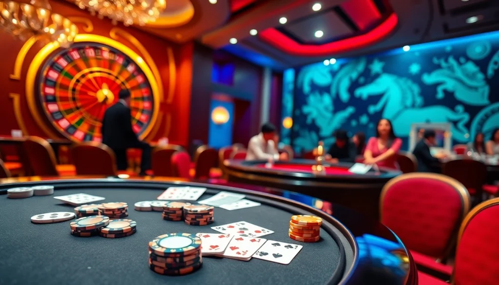 Trải nghiệm trò chơi đầy kịch tính tại https://luck8.net với cảnh bàn poker đầy hứng khởi.