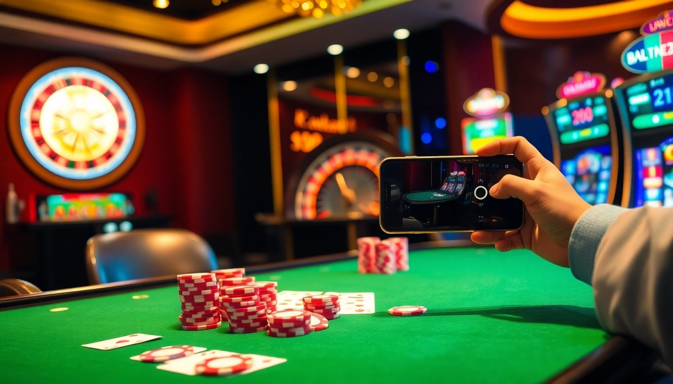 Engaging gambling scene featuring MV88 technology enhancing the excitement of casino gaming.