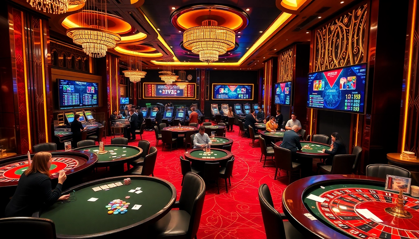 Experience the thrill of the xx88 center with players enjoying live casino games and vibrant environments.