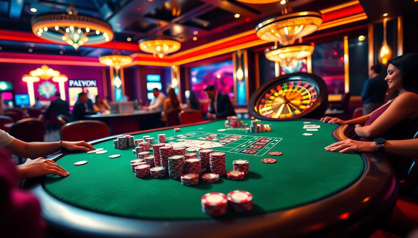 Experience high-stakes action at 28bet.run with a vibrant poker table and chips, showcasing luxury gambling.
