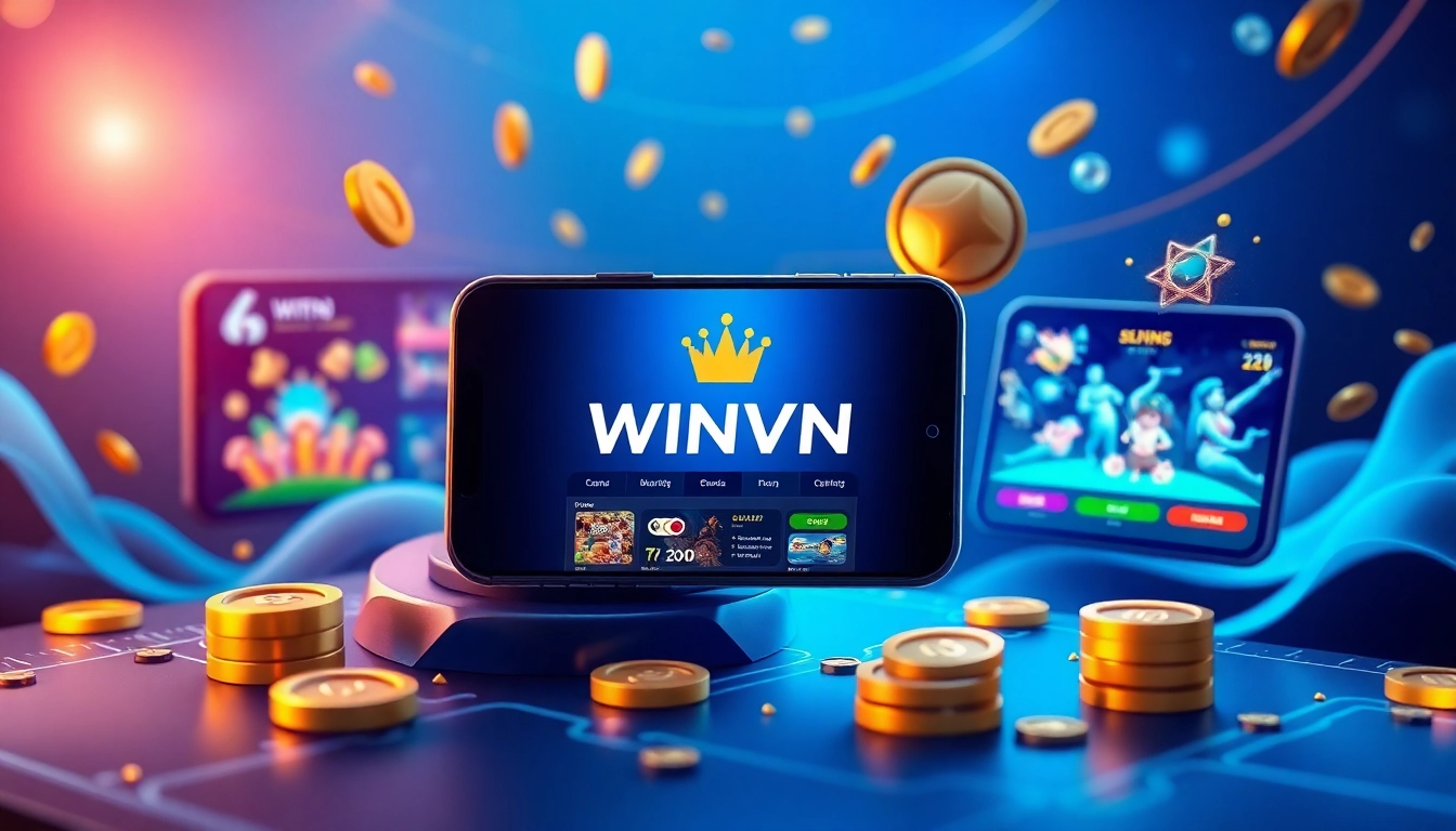 Engaging user interface of Trang chủ Winvn showcasing diverse gaming options.