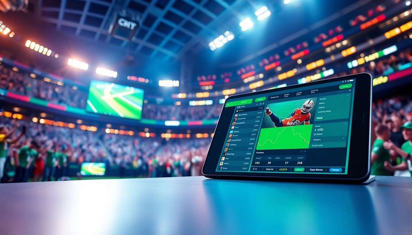 Experience the thrill of 토토티비 with live sports betting displayed on a digital interface during an exciting game.