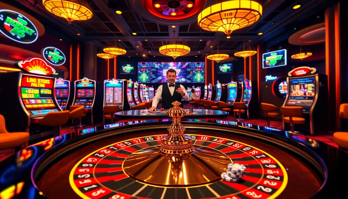 Vivez une action palpitante dans un casino en ligne avec des machines à sous vibrantes et des paris en direct.