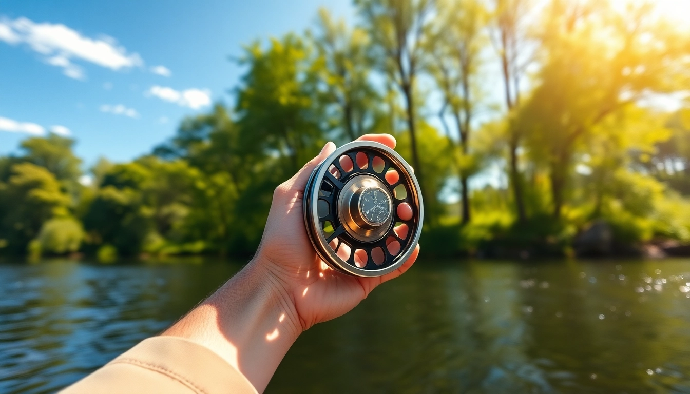 Capture the thrill of fly fishing with the best fly fishing reels used by an angler in nature.