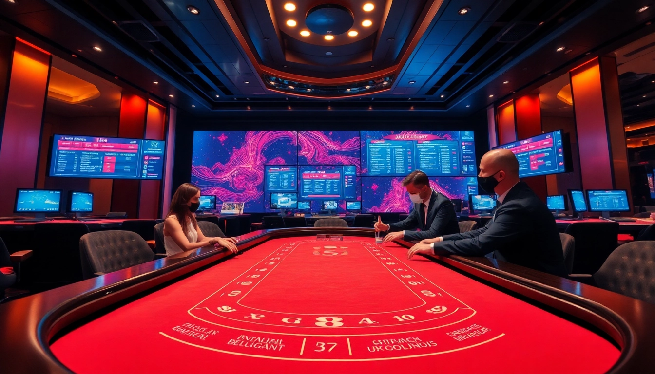 라이브 딜러, 플레이어, 호화로운 카지노 환경이 포함된 카지노사이트에서의 흥미로운 바카라 게임 플레이.