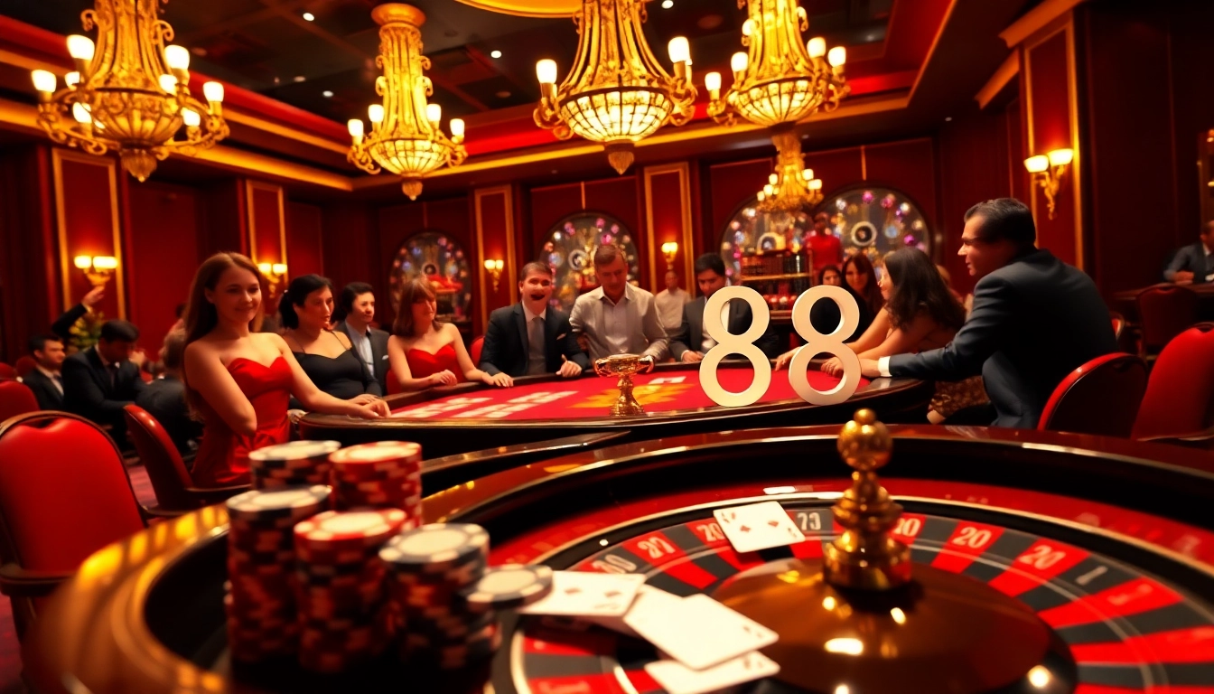 Experience the thrill of gambling with uu888 at a luxurious poker table, featuring vibrant chips and cards.