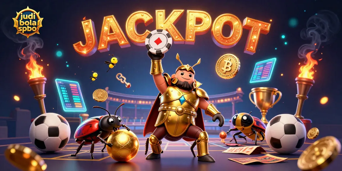 Engage with judi bola spbo in this vibrant gambling scene showcasing sports betting excitement.