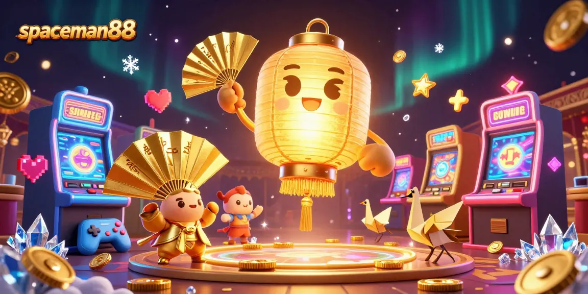 Play thrilling slots at spaceman88 with glowing machines and action-packed gaming scenes.